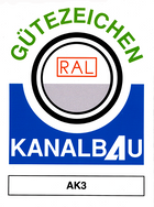 Gütezeichen Kanalbau